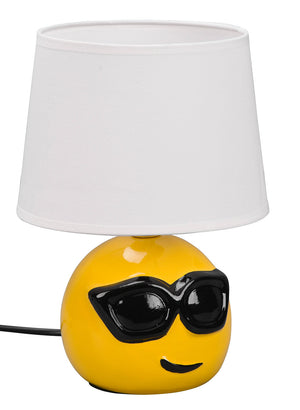 Lampada da Tavolo da Interno Attacco E14 in Ceramica Bianco