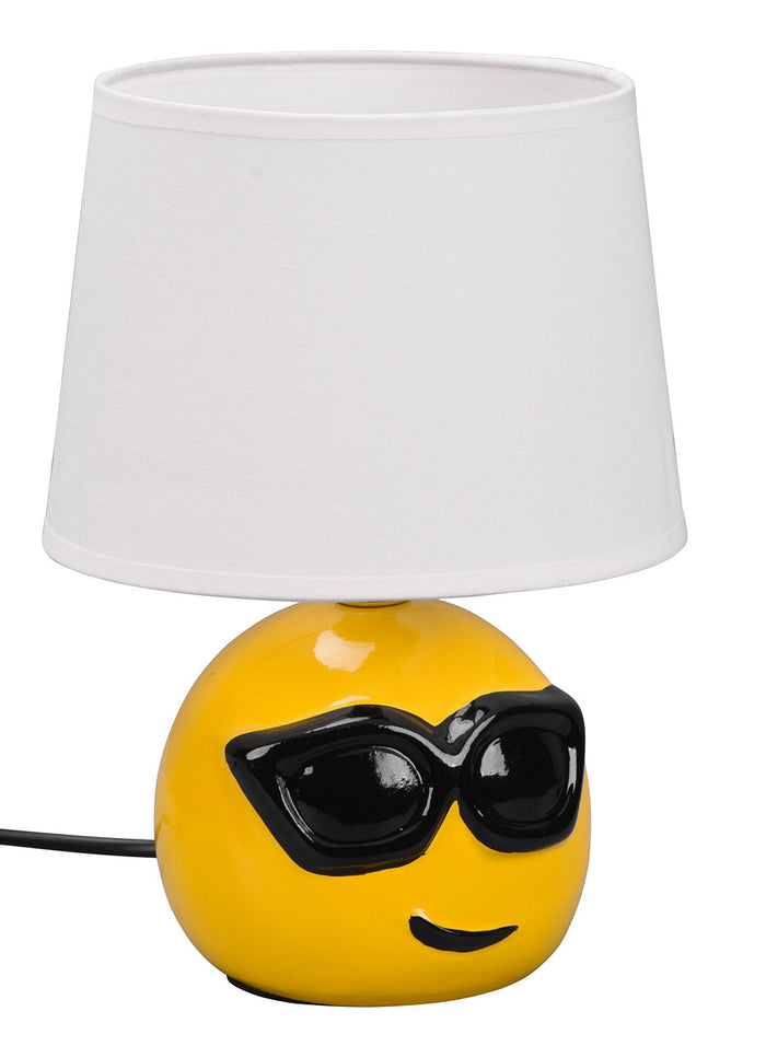 Lampada da Tavolo da Interno Attacco E14 in Ceramica Bianco