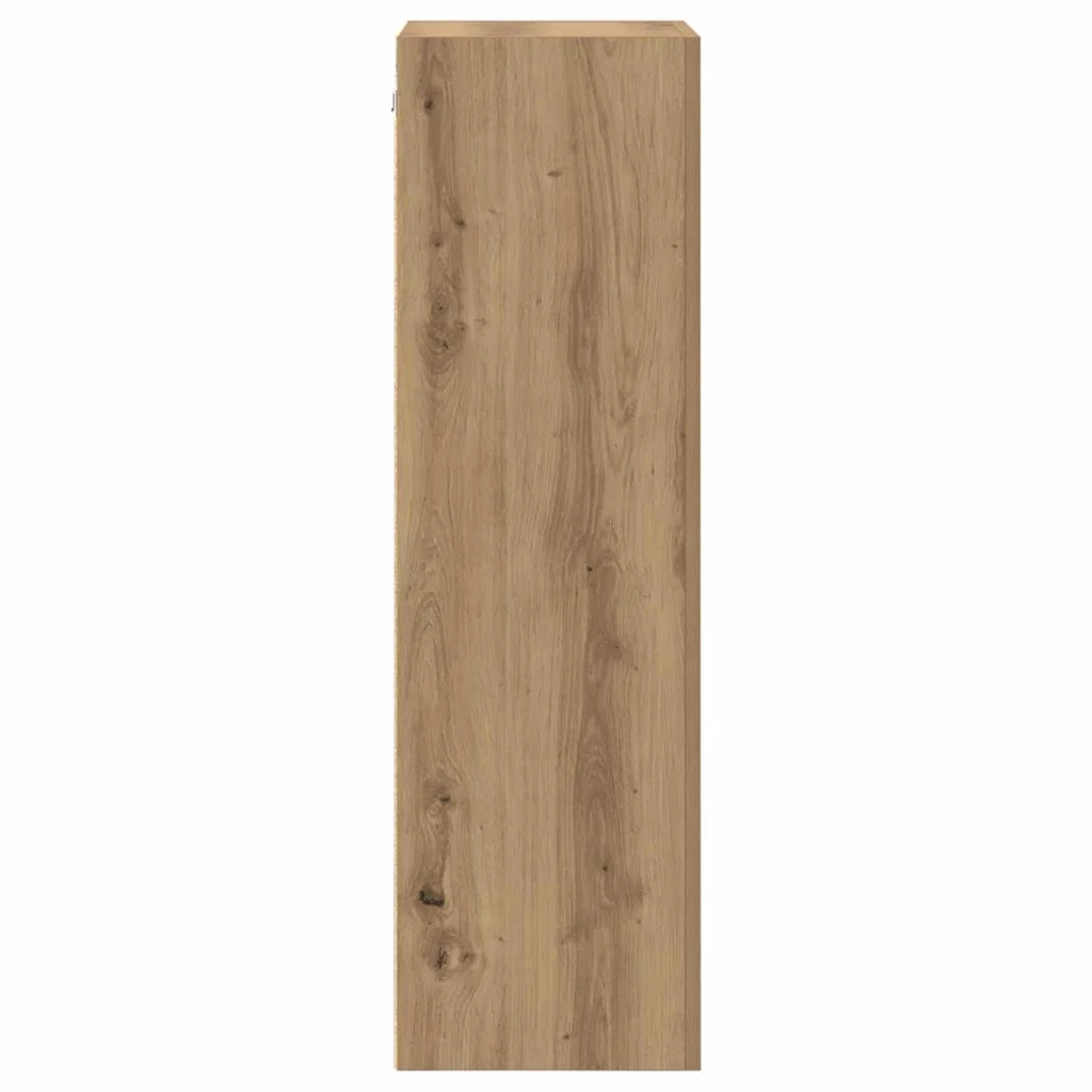Mobile TV rettangolare moderno a parete con vano contenitore multifunzionale 40,5 x 30 x 102 cm realizzato in legno di rovere ingegnerizzato finitura artigianale 02_0052802