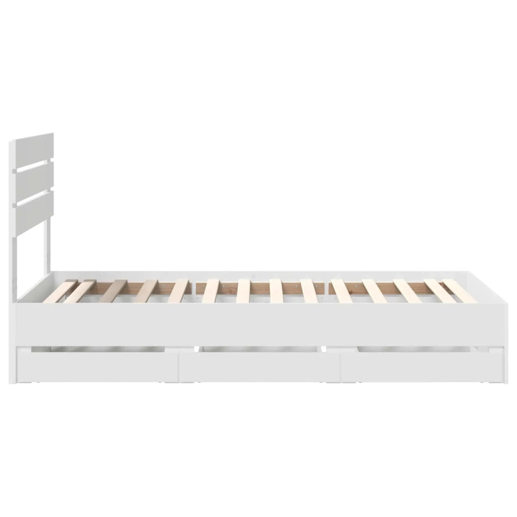 Struttura del letto Bianco 90 x 190 cm Legno Ingegnerizzato