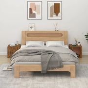 Comodini 2pz-Set di 2 Tavolino da notte Rovere Fumo 50x39x47 cm