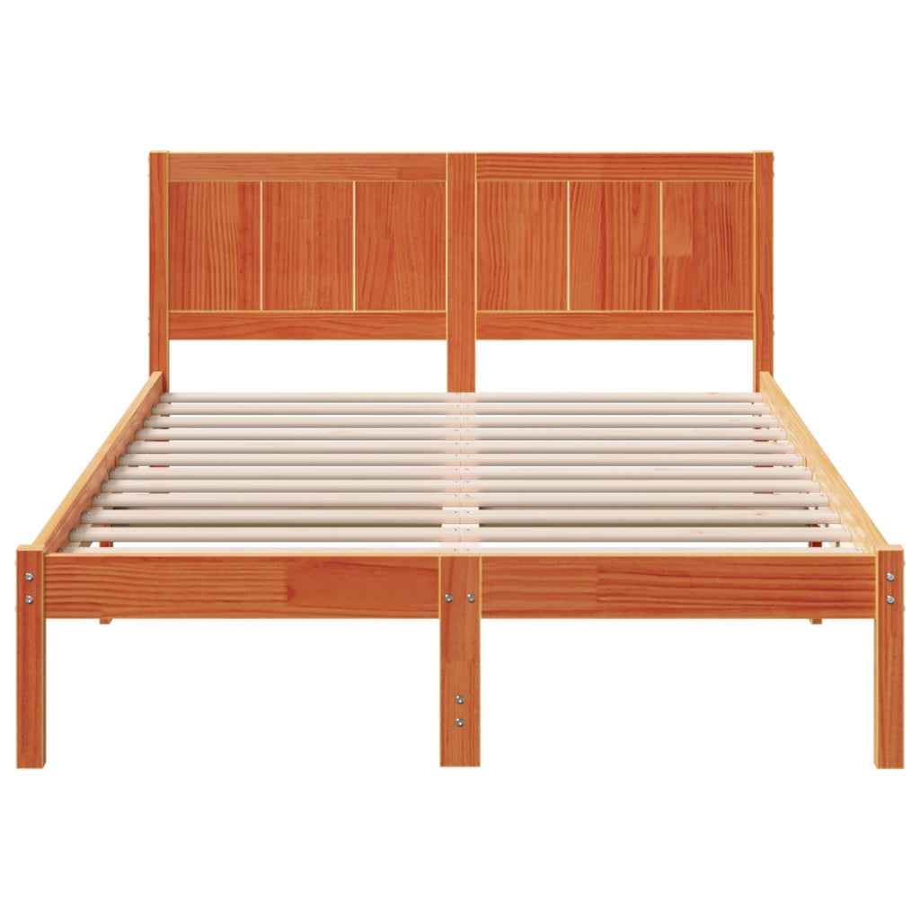 Struttura Letto in Pino Massello Marrone cerato 120 x 190 cm