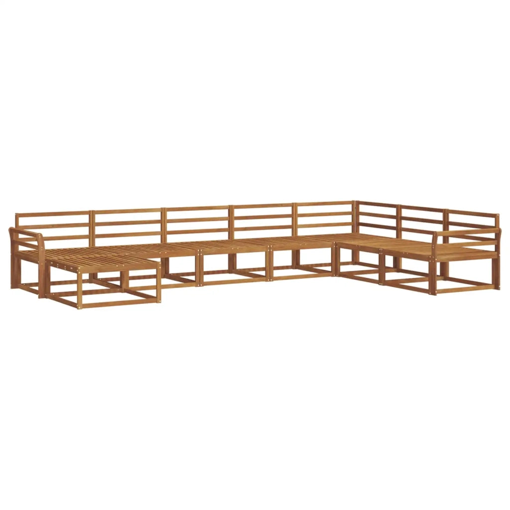 Set di divani da esterno 8 pcs Naturale
