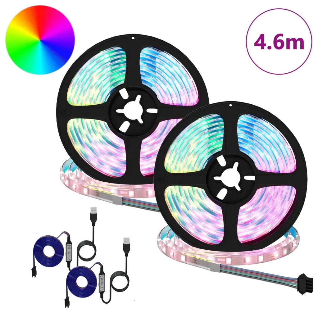 Striscia LED 2 pz Nero e trasparente 2300 mm Rame e plastica CFW6979808