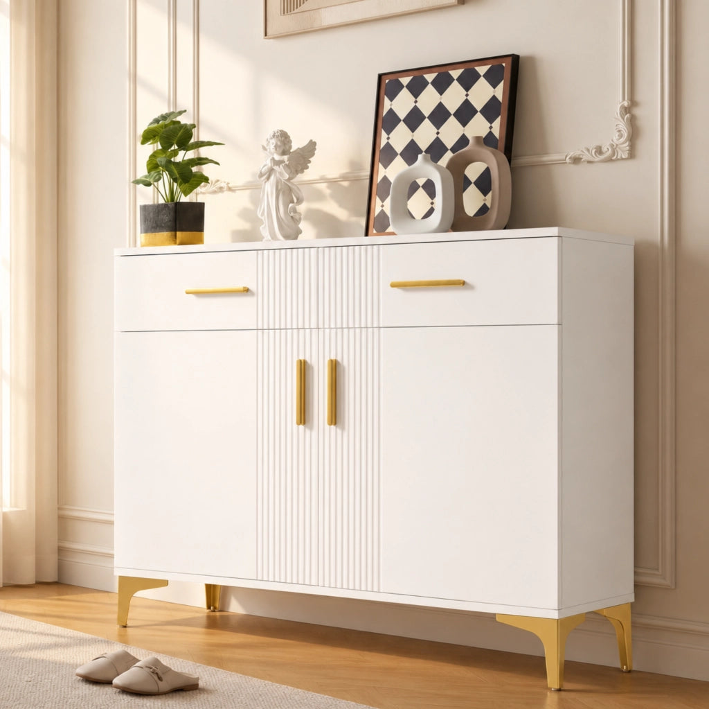 Credenza bianca in MDF 80 × 35 × 79,5 cm