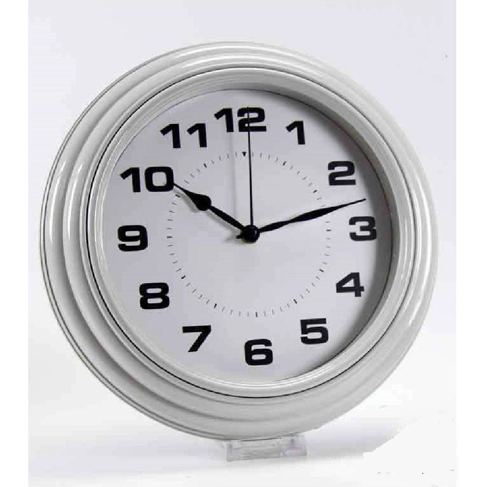Trade Shop - Orologio Silenzioso Parete Stile Anticato Tondo 30x5cm Plastica Colori Ass 667688 -