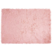 Tappeto in finta TAFALLA | Tappeto del soggiorno Rosa 140 x 200 cm Poliestere