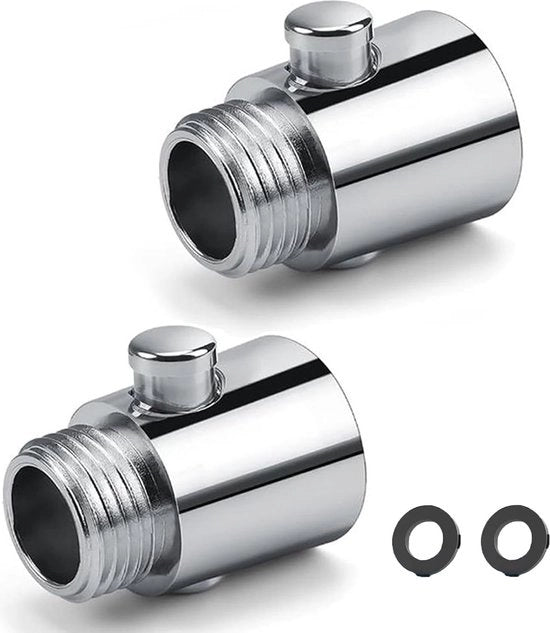 Stopper per doccia e valvola di arresto - Economia d'acqua - 2 pezzi - Design moderno - ABS
