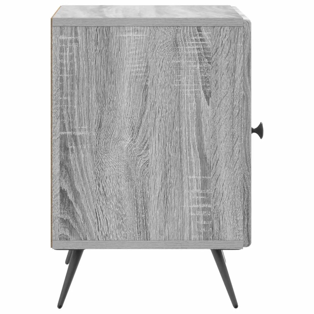 Armadio da Notte Grigio Sonoma 43 x 34,5 x 50 cm