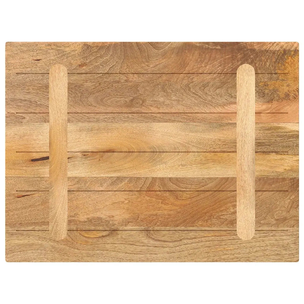 vidaXL Piano per Tavolo 90x70x2,5 cm Rettangolare Legno Massello Mango