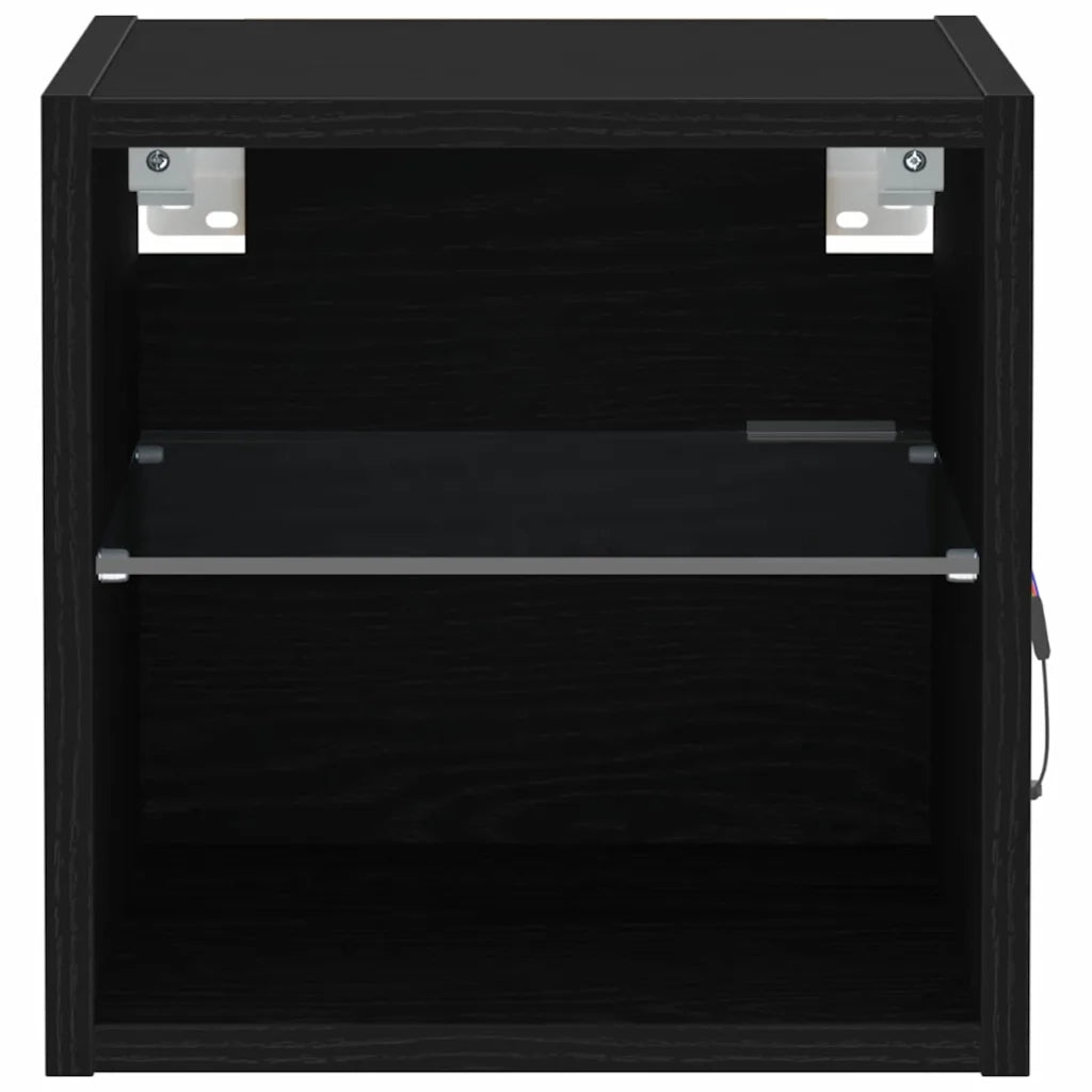 Armadio da letto a muro LED Nero 30 x 28,5 x 30 cm 863085