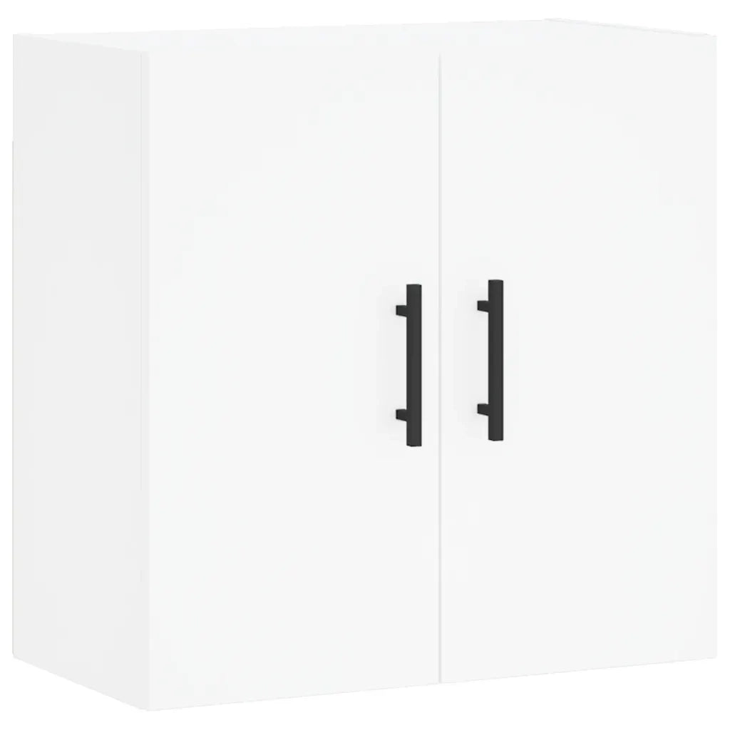 Mobiletto a muro bianco 60 x 31 x 60 cm in legno composito pratico contenitore design pulito 02_0048821