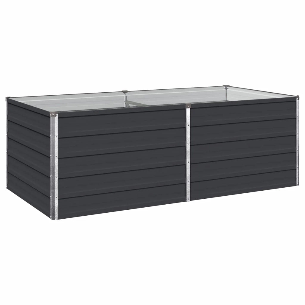 Letto rialzato da giardino Antracite 160 x 80 x 55 cm 8006400