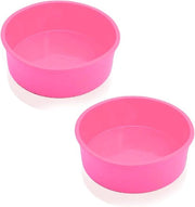 Forme per torte in silicone rotonde, 2 pezzi, 2 pezzi, 2 pollici, formicini per torte in silicone antiaderenti, set di forme per torte in silicone rotonde per torta di crema, cheesecake, torta arcobaleno, chiffoncake