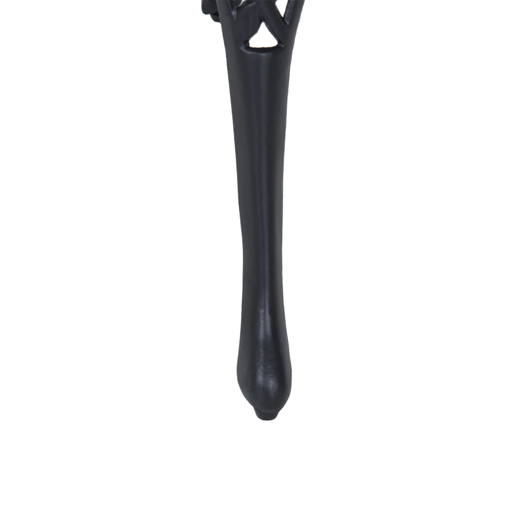 Set bistrot da esterno 3 pezzi in alluminio nero con tavolino e 2 sedute, per balcone, giardino e terrazza