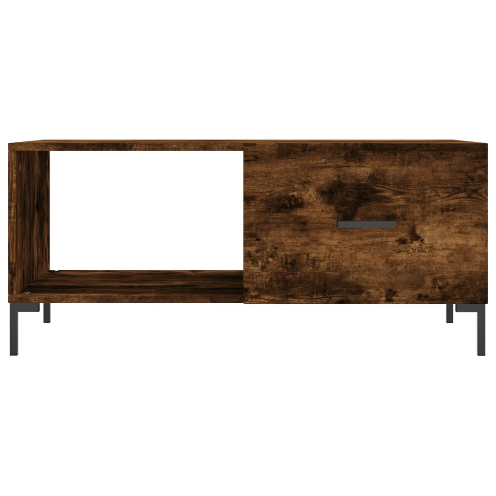 Tavolino da salotto | Tavolino da caff¨¨ | Tavolino da Soggiorno Rovere Fumo 90x50x40cm in Legno Multistrato