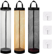 Set di 3 supporti per sacchetti in plastica - Haken autoadesivi - Sacchetto per rifiuti portatile - Materiale: poliestere - Dimensioni: 37,5 x 11,5 x 9 cm - Supporto per sacchetti in plastica