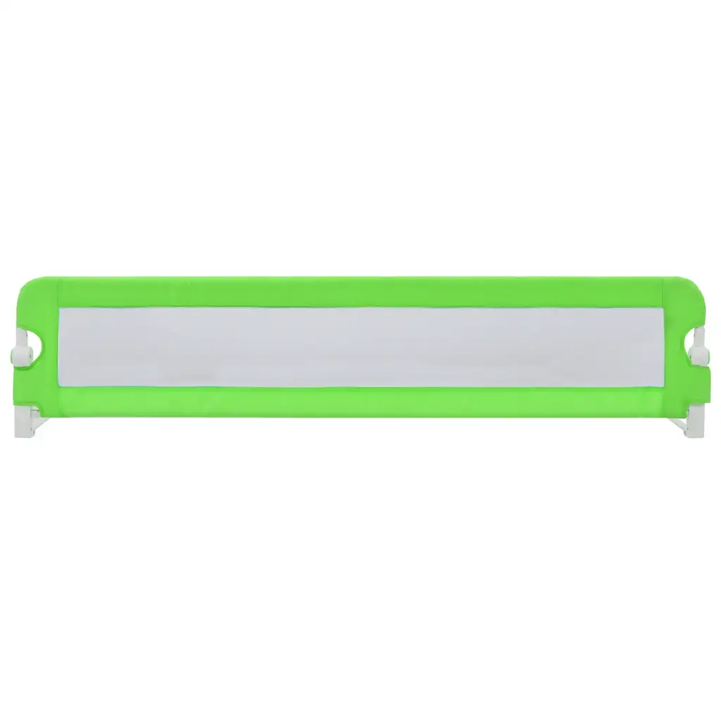 Sponde Letto di Sicurezza Bambini Verde 180x42cm Poliestere 10169
