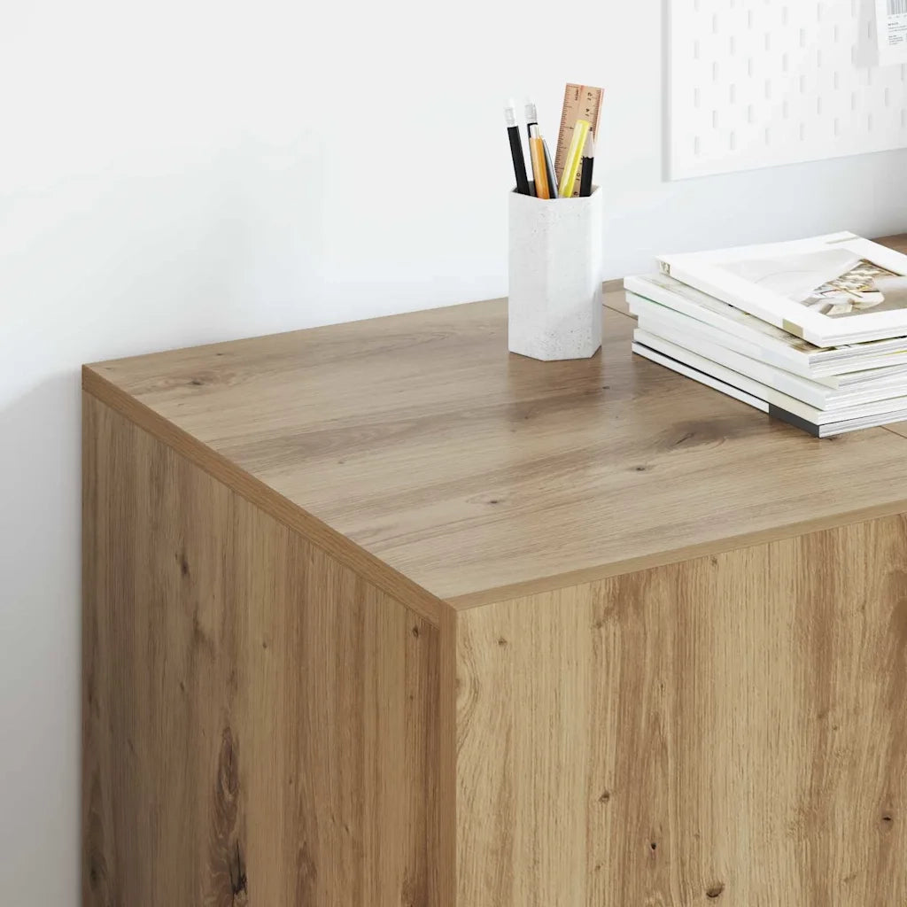 Scrivania Rovere artigianale 140 x 50 x 75 cm Legno multistrato