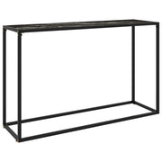 Tavolo Consolle Nero 120x35x75 cm in Vetro Temperato cod mxl 59560