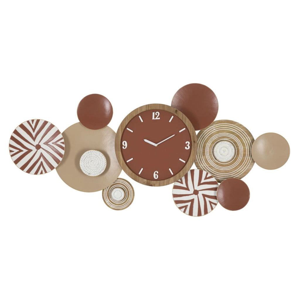 Orologio da Parete VKH251, Multicolore, Metallo, 127,6x7,6x61 cm