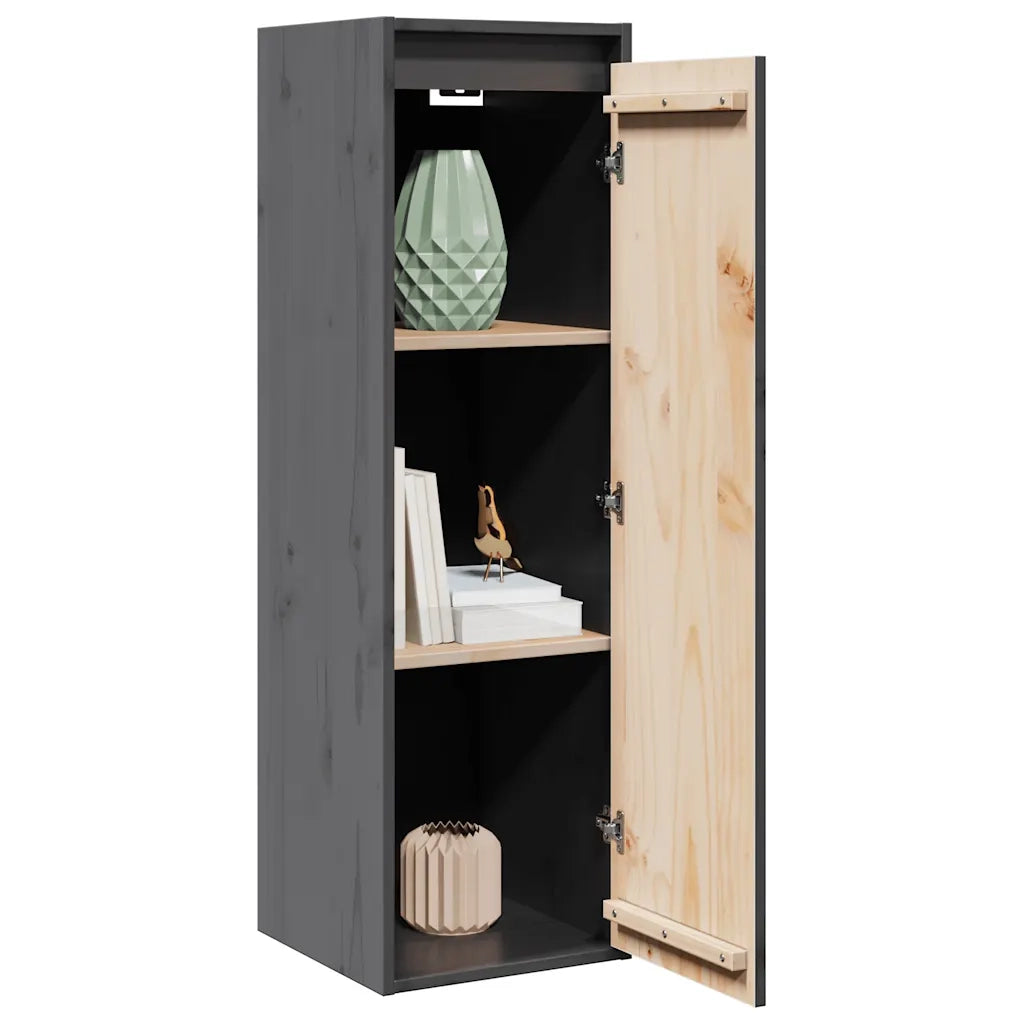 Pensili Grigi 2 pz 30x30x100 cm in Legno Massello di Pino cod mxl 33387