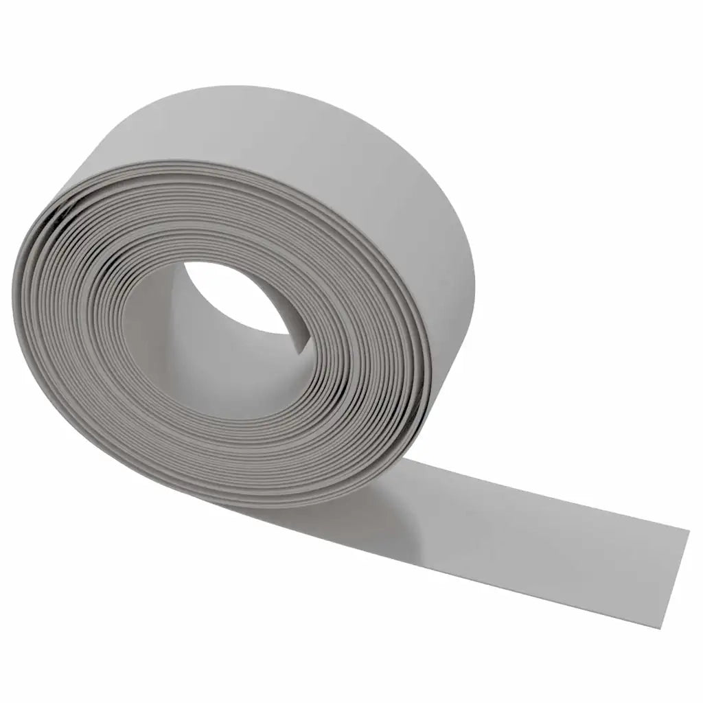 Bordature da Giardino 4 pz Grigie 10 m 20 cm in Polietilene 3155454