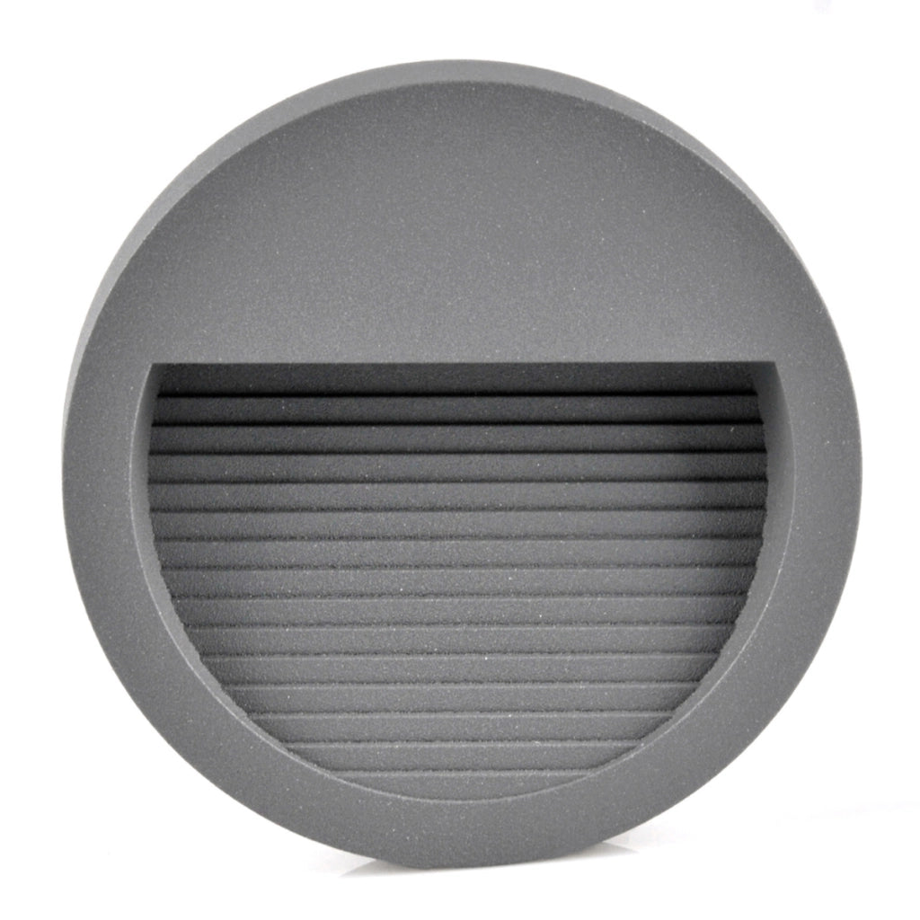 Lampada LED da incasso rotonda 3W 4000K IP44 grafite Polux