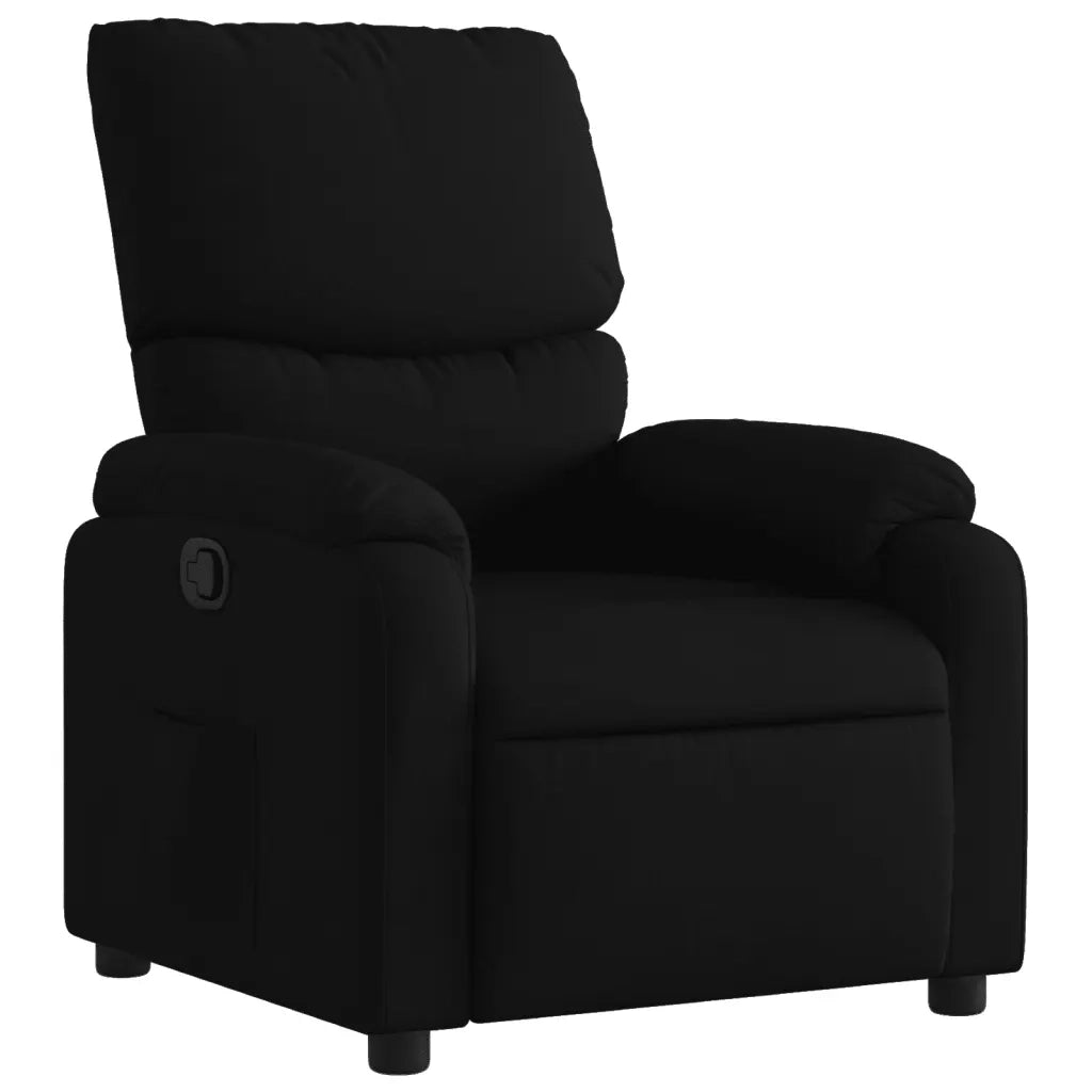 Divano Sedia-Poltrona Reclinabile in Tessuto Nero 309809