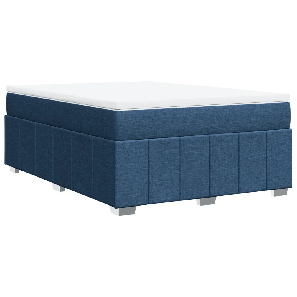 Giroletto a Molle con Materasso Blu 140x200 cm in Tessuto 3285483