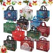 Set di regali per Natale con 12 sacchetti di regalo per doni di Natale - confezione di dolcetti per festa - set di sacchetti di dolcetti per Natale