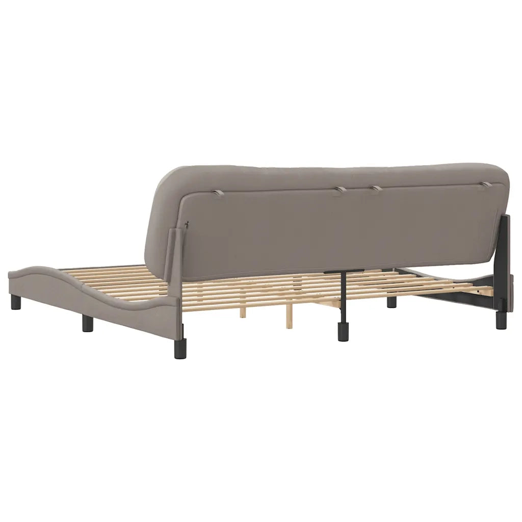 Giroletto senza Materasso Hvar Tortora 200x200 cm in Tessuto