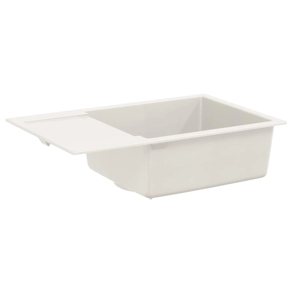Lavello Bianco 780 x 500 mm 80% Quarzo e 20% Resina