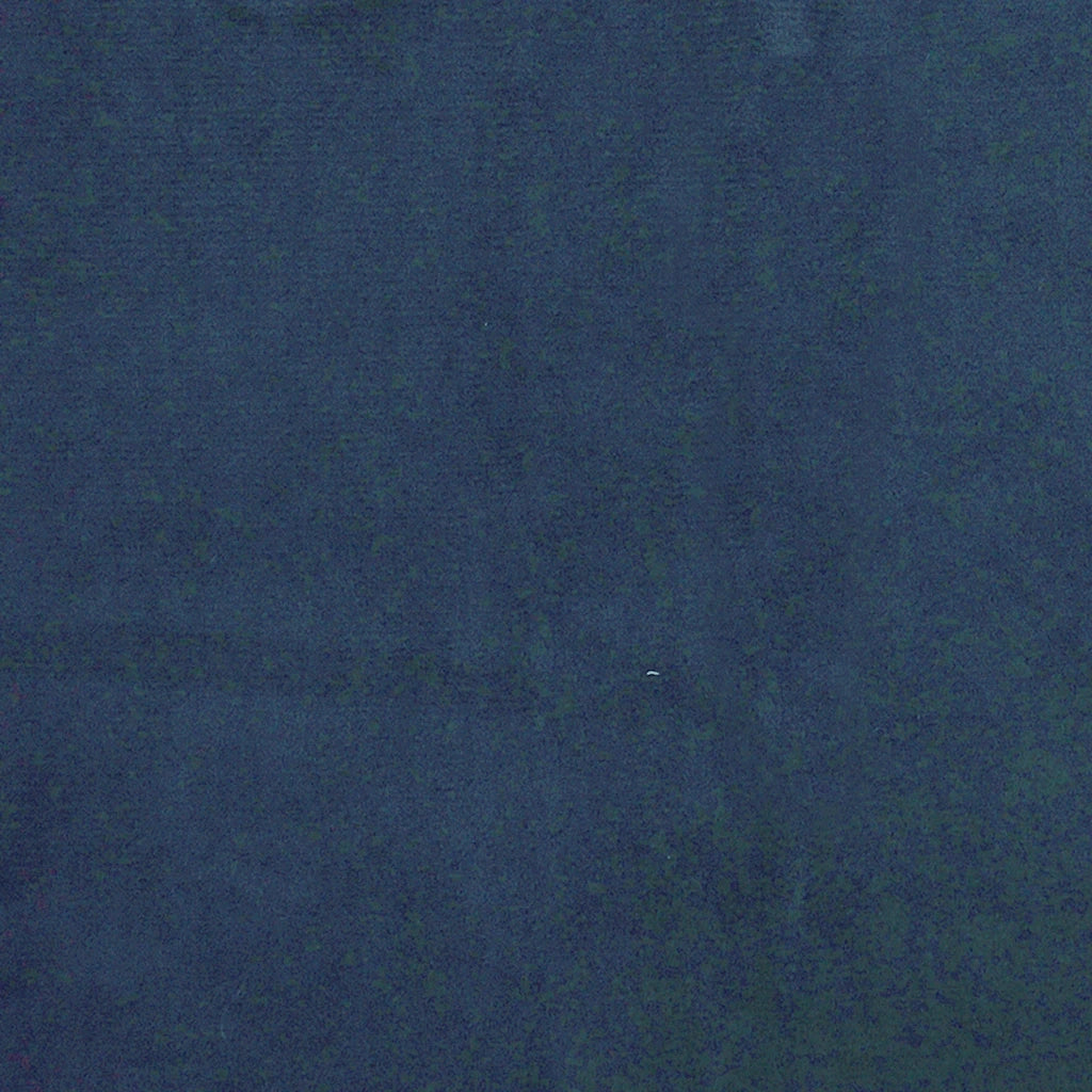 Sgabello Rotondo Blu in Velluto CFW2347158