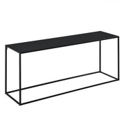 Tavolo consolle in metallo 50 x 115 x 32 cm nero opaco 03_0008562