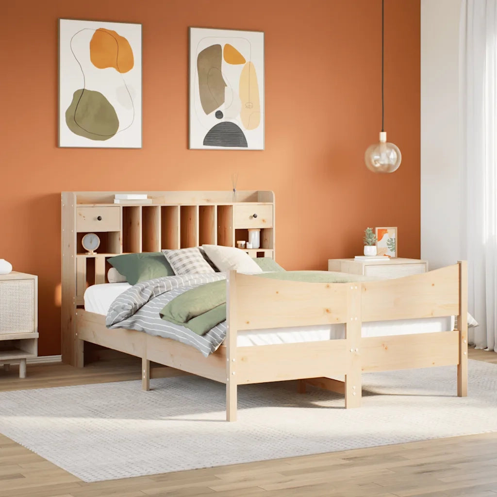Letto senza Materasso 140x190 cm in Legno Massello di Pino 3323389
