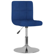Sedie da Pranzo Girevoli 6 pz Blu in Tessuto 3087462