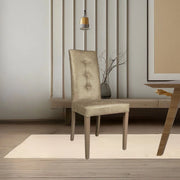Set 2 Sedie Montecarlo 3 bottoni tessuto manila toffee