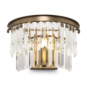 Maytoni applique contemporanea Revero 1 luce E14 ottone metallo diffusore vetro