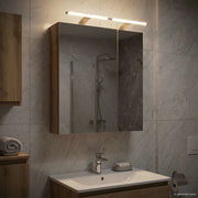 Mobiletto per specchio da bagno con porta Rovere Artigianale