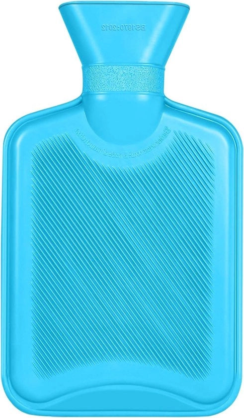 Mini-bottiglia di acqua calda 1L - termoplastica - sicura e duratura - imbottitura in gomma naturale - bottiglia da letto - bottiglia di acqua calda per bambini e donne - regalo di bottiglia di acqua calda per adulti