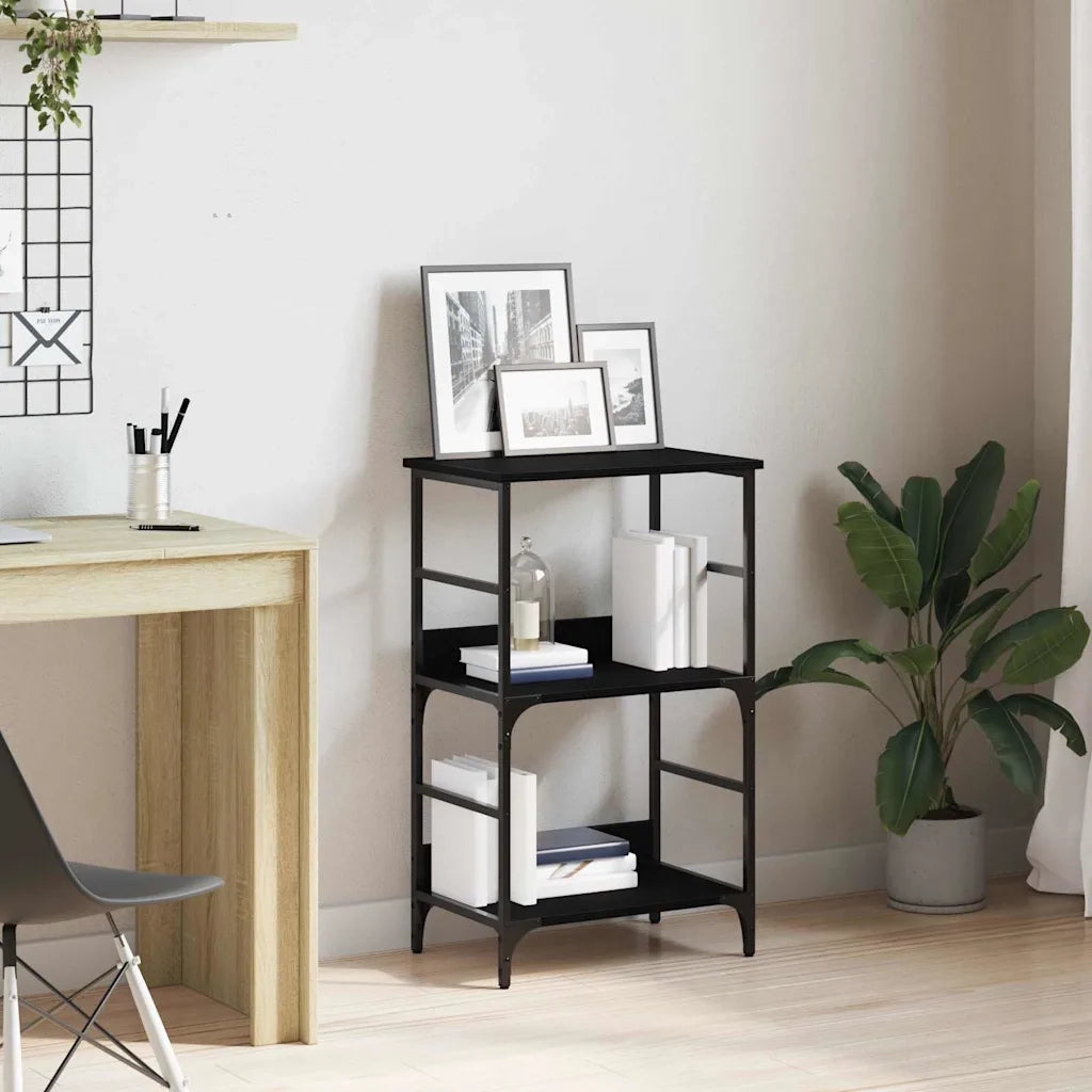 Libreria Rovere Nero 50 x 33 x 82 cm Legno multistrato 863545