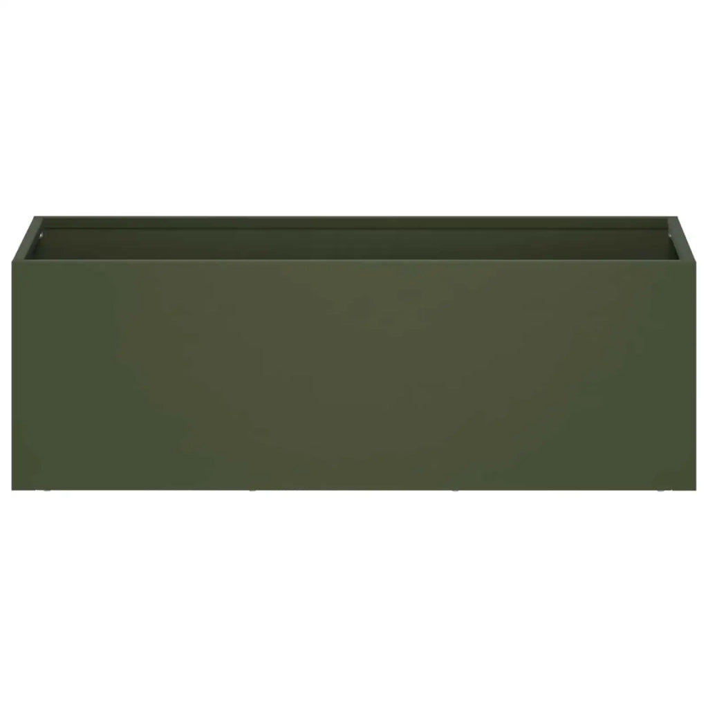 Vaso da giardino 2 pz Verde Oliva 60 x 20 x 20 cm 8005155