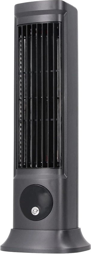 Ventilatore da Tavolo Oscillante Quiet Pro - 10 Pollici Compatto con 3 Velocità Regolabili - Piccola Box senza Assi per Camera da Letto Ufficio Nero