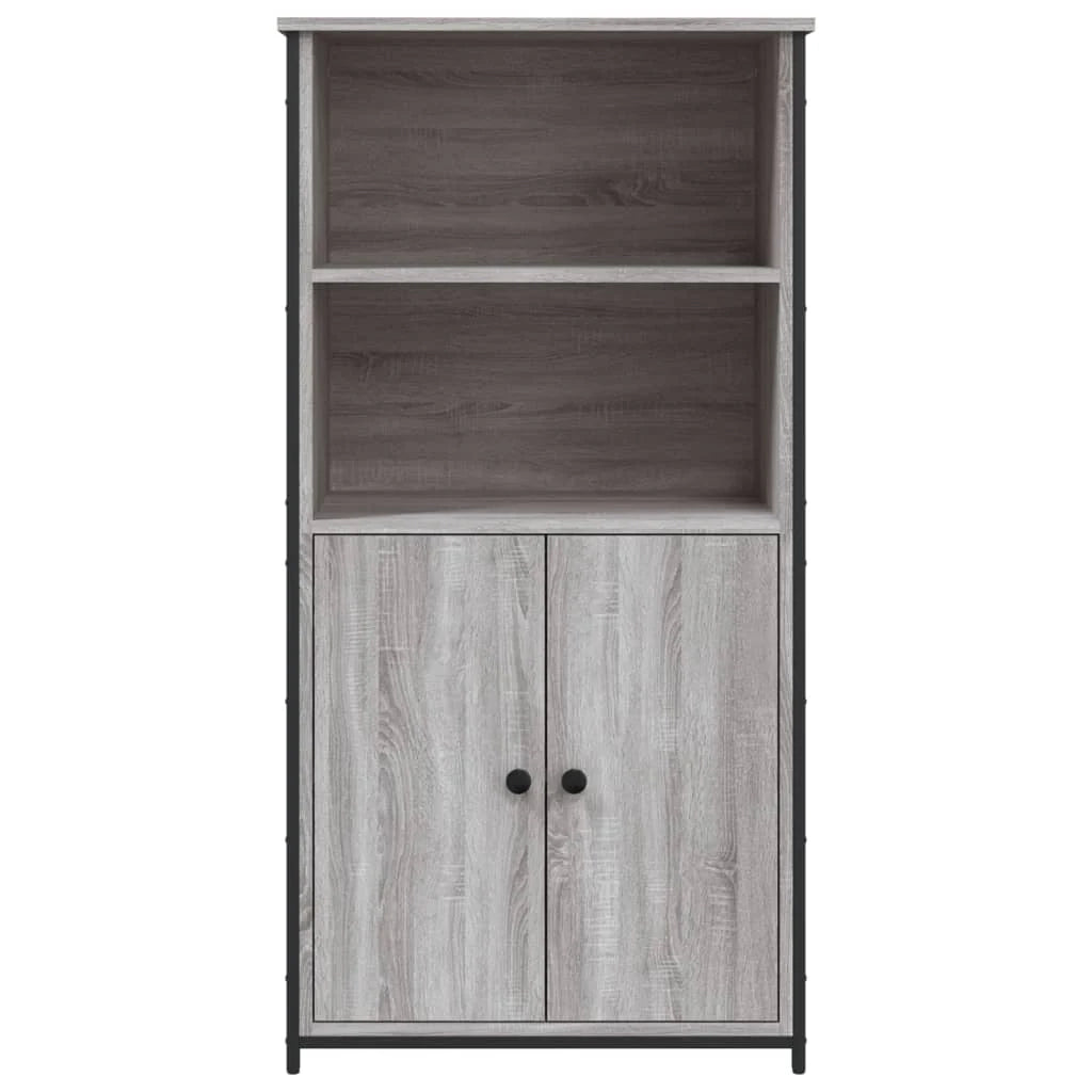 Buffet credenza cassettiera armadio mobile contenitore organizer cucina soggiorno salotto rovere Sonoma alto 62 x 36 x 121,5 cm legno ingegnerizzato grigio 02_0035386