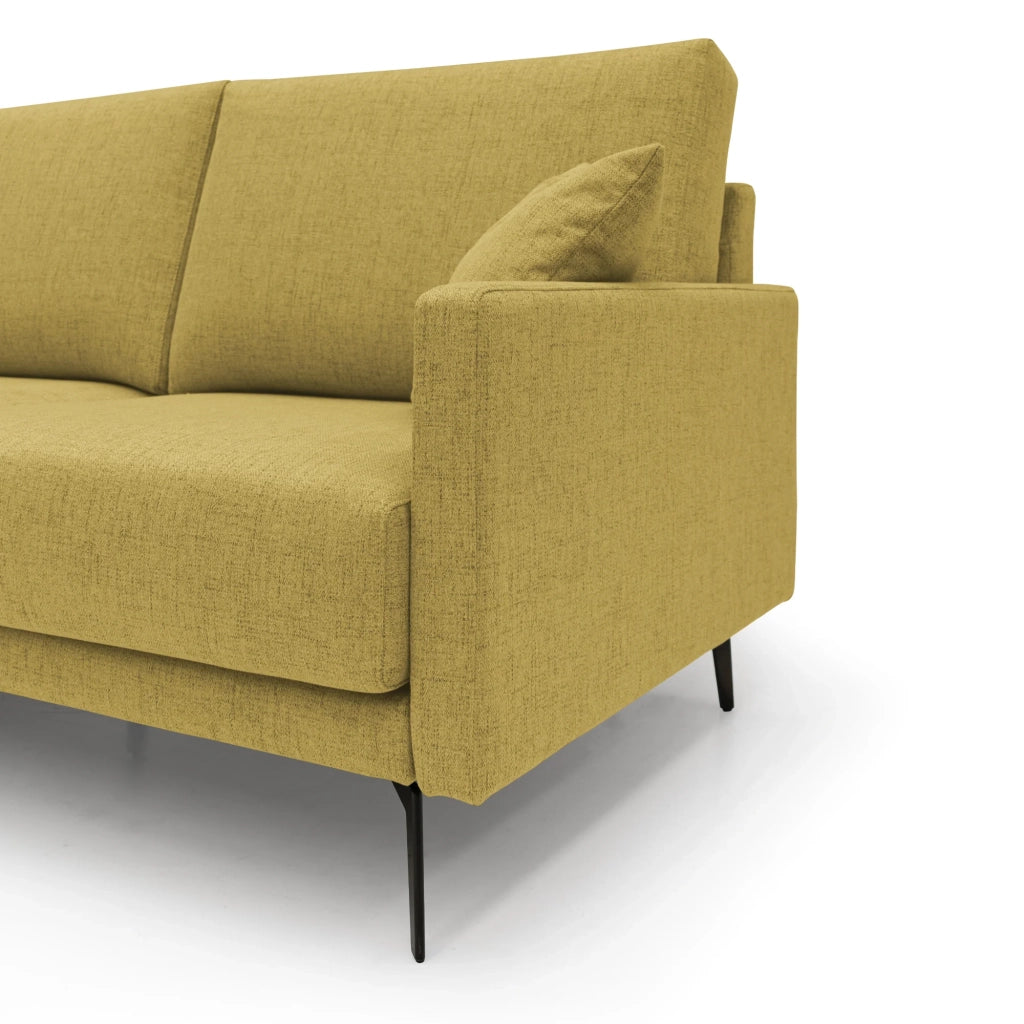 Saturno Divano moderno in tessuto morbido impermeabile T03 140 cm giallo