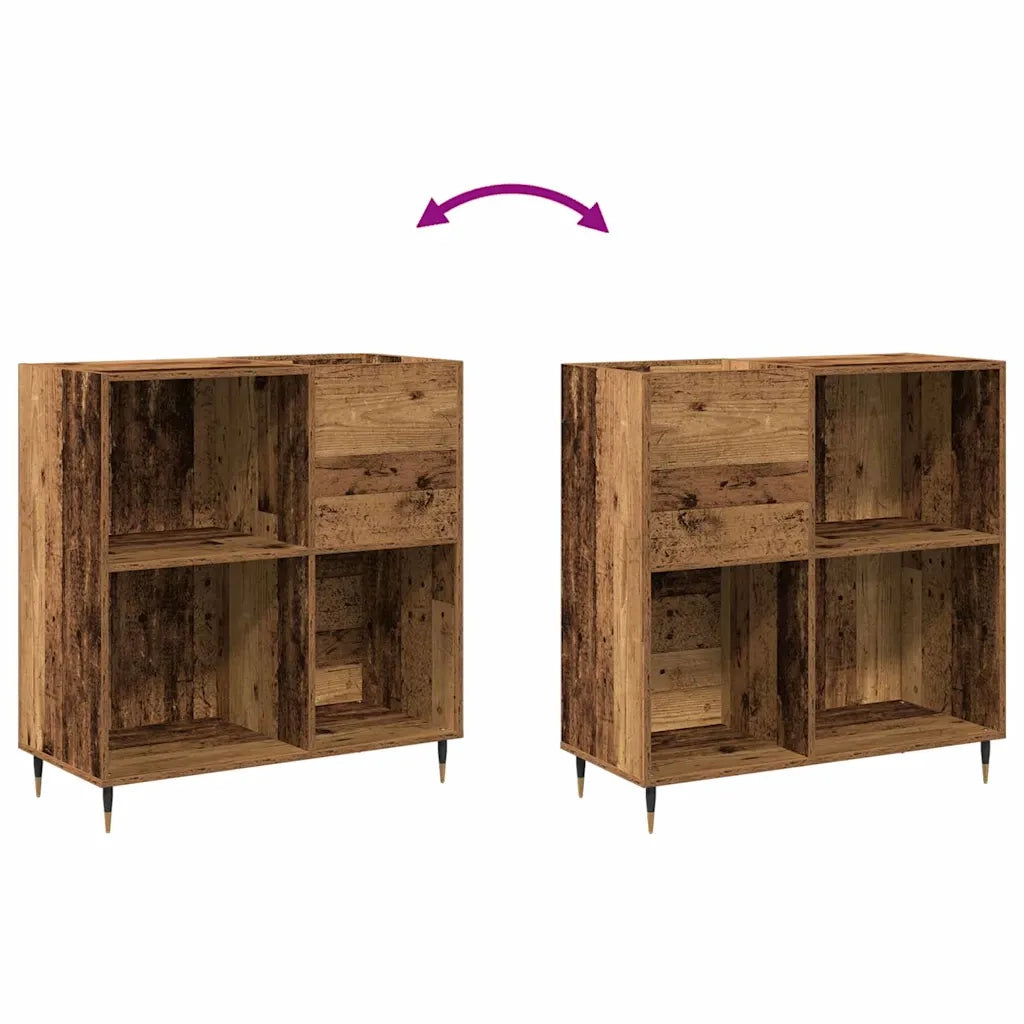 Mobile porta vinili Legno vecchio 85 x 38 x 89 cm CFW6139983