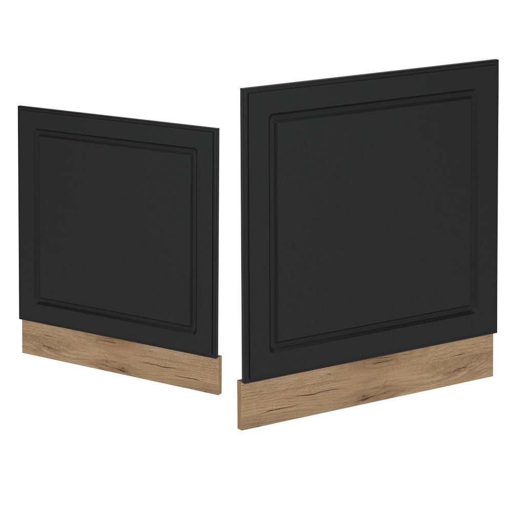 Pannello frontale R-Line Antracite rustico/Rovere dorato 60 cm senza piano di lavoro Vicco