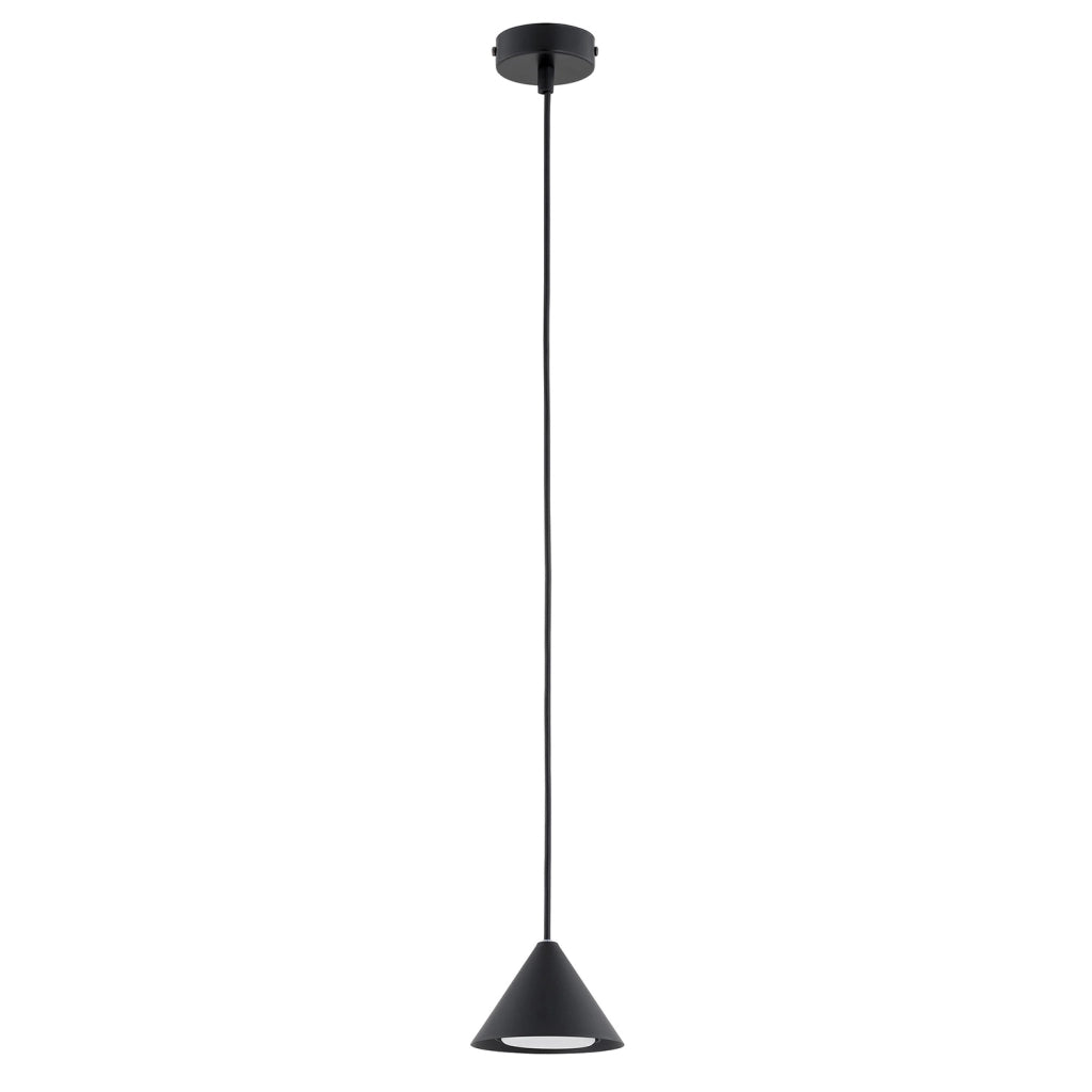 Sospensione Minimal Skadi 1 Luce In Acciaio Nero