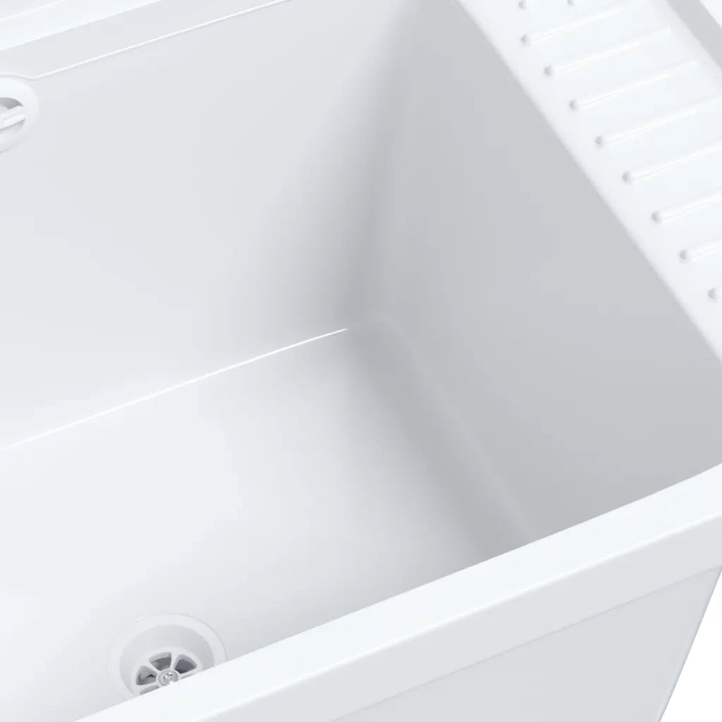 Lavabo a Parete Bianco 50x35x24 cm in Resina